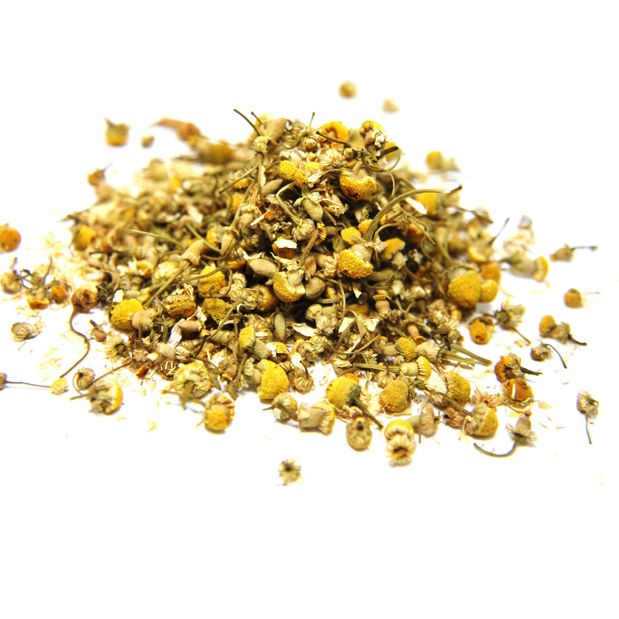 AzielCo_Pile of dried yellow flowers on a white background organic Azielco